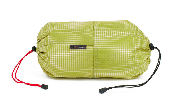 An Aeronaut 30 Travel Laundry Stuff Sack in Wasabi (green with white grid) 200 Halcyon.